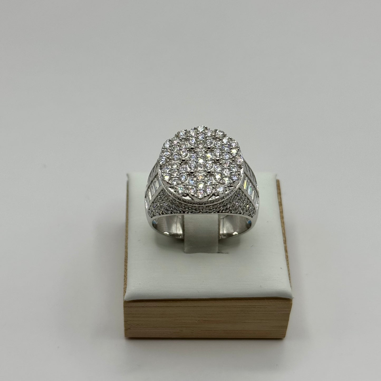 Moissanite Sterling Silver Ring
