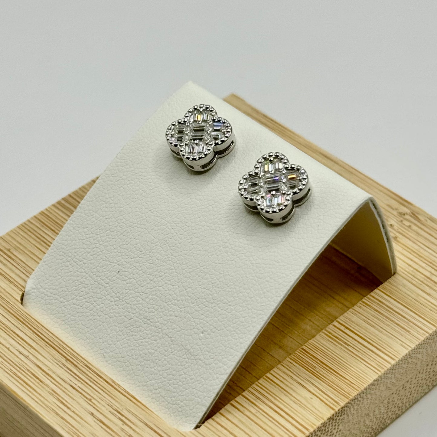 Moissanite Sterling Silver Earrings