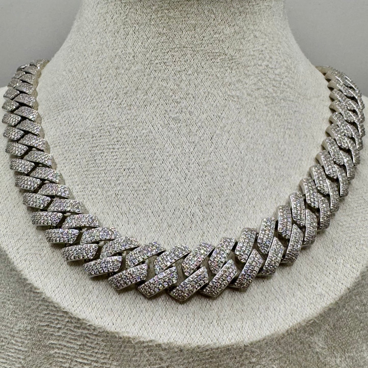 Moissanite Sterling Silver Necklace