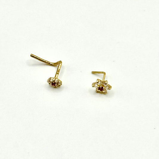 14k Gold Nose pins