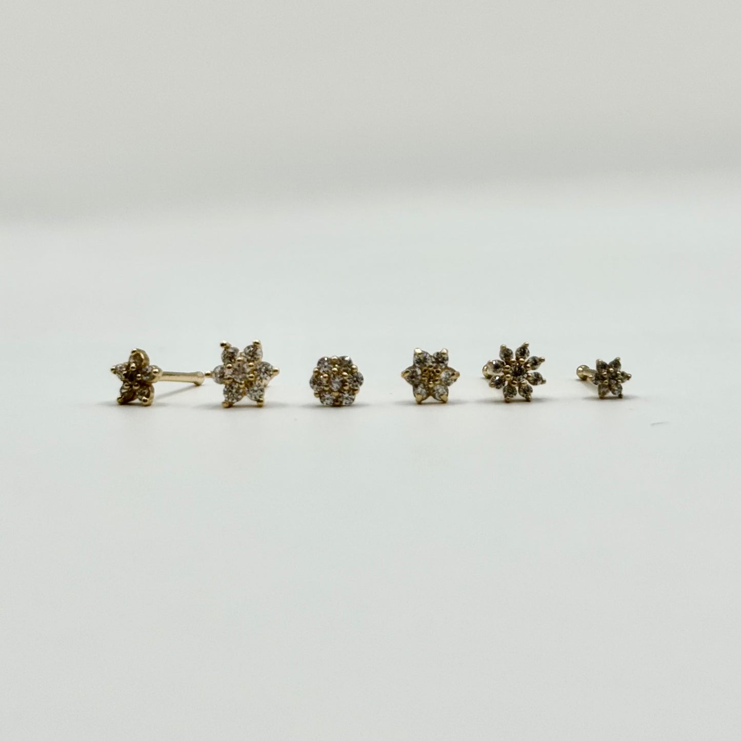 14k Gold Nose Pins