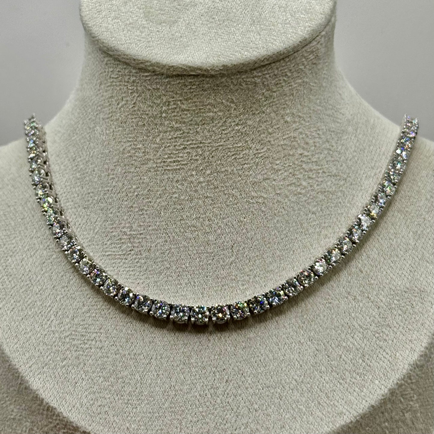 Moissanite Sterling Silver Necklace